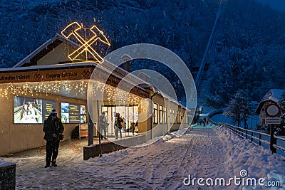 Hallstatt Austria beautiful place in winter time Editorial Stock Photo