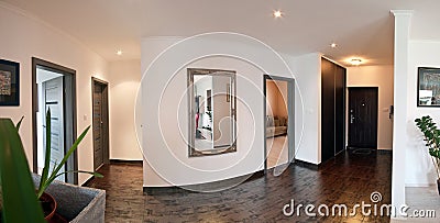 Hallway of modern home Stock Photo