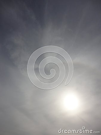 Halo phenomena Stock Photo