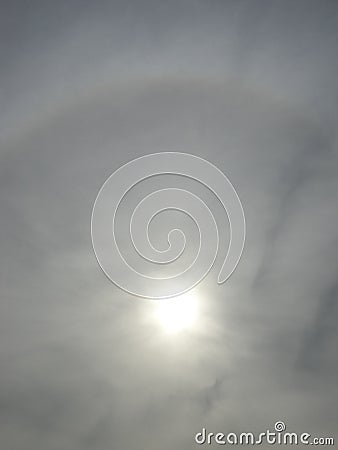 Halo phenomena Stock Photo