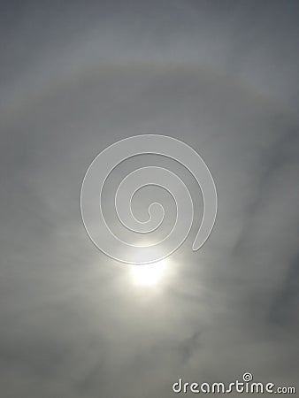 Halo phenomena Stock Photo