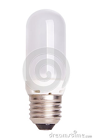 Halogen lamp, pilot lamp flash isolated on white background Stock Photo