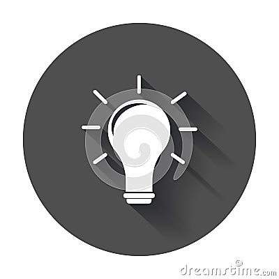 Halogen lightbulb icon. Vector Illustration