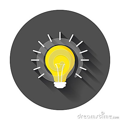 Halogen lightbulb icon. Vector Illustration