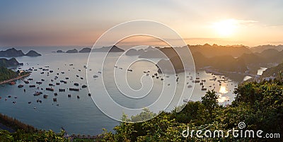 Halong Bay panorama Stock Photo