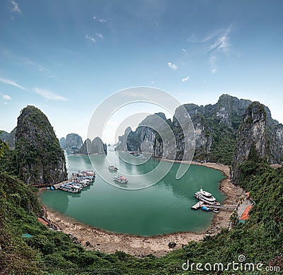 Halong Bay Vietnam. Ha Long Bay view Stock Photo