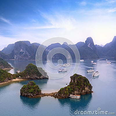 Halong bay Vietnam view Stock Photo