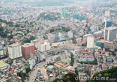 Halong city in Quang Ninh, Vietnam Editorial Stock Photo