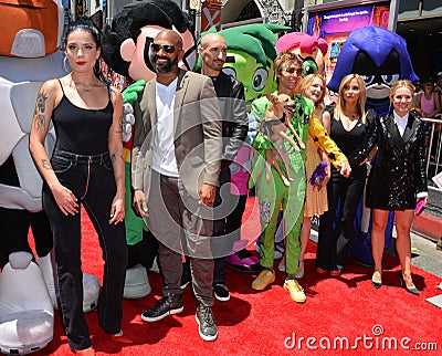 Halsey, Khary Payton, Scott Melville, Greg Cipes, Hynden Walch, Tara Strong & Kristen Bell Editorial Stock Photo