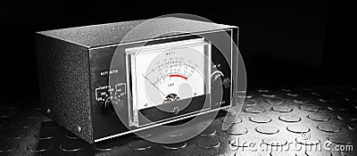 Ham radio SWR meter Stock Photo