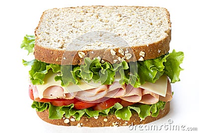 Ham sandwich Stock Photo