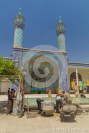 HAMADAN, IRAN - JULY 14, 2019: View of the Jameh mosque in Hamadan, Ira Editorial Stock Photo