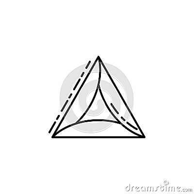 Hamantaschen icon. Element of Jewish icon for mobile concept and web apps. Thin line Hamantaschen icon can be used for web and mob Stock Photo