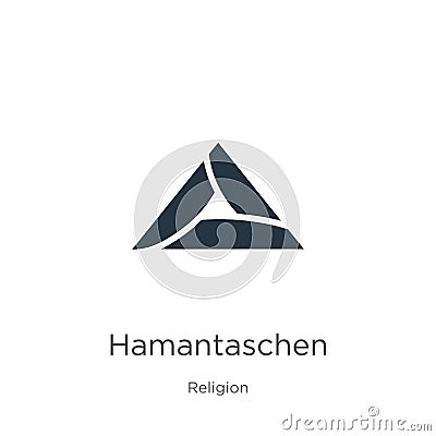 Hamantaschen icon vector. Trendy flat hamantaschen icon from religion collection isolated on white background. Vector illustration Vector Illustration