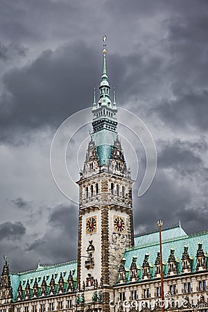 Hamburg city hall Stock Photo