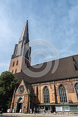 St. James Church Hauptkirche St. Jacobi in Hamburg, Germany Editorial Stock Photo