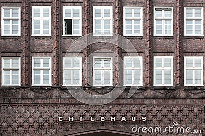 Chilehaus building in Hamburg, Germany Editorial Stock Photo