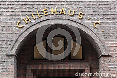 Chilehaus building in Hamburg, Germany Editorial Stock Photo