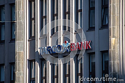 Hamburg, Germany 22 June 2022, The `Targobank` brand logo in front of a branch in Hamburg Editorial Stock Photo