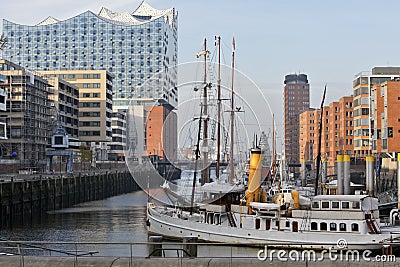 Hamburg, Germany - The new Elbphilharmonie Editorial Stock Photo