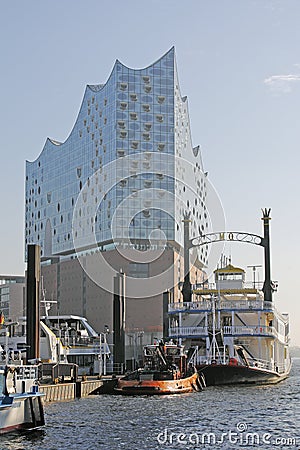 Hamburg, Germany - The new Elbphilharmonie Editorial Stock Photo