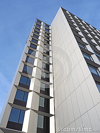 Hamburg, Germany. Views of facade of a modern hotel Editorial Stock Photo