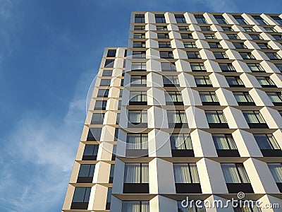 Hamburg, Germany. Views of facade of a modern hotel Editorial Stock Photo