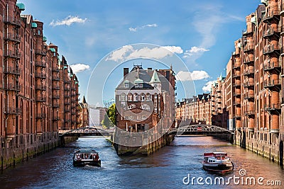 Hamburg landmark Wasserschloss Stock Photo