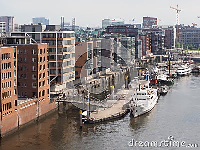 Hamburg skyline view Editorial Stock Photo