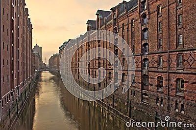 Hamburg Speicherstadt Stock Photo