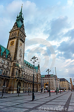 Hamburg town City Hall Editorial Stock Photo