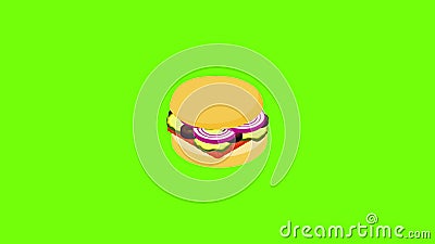 Hamburger icon animation stock footage. Video of delicious - 217967806