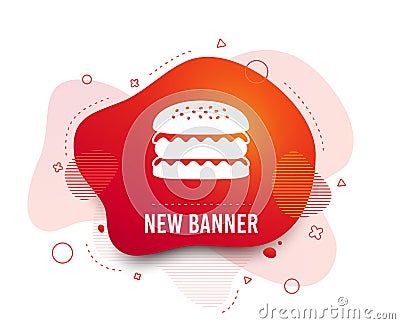 Hamburger icon. Burger food symbol. Vector Vector Illustration