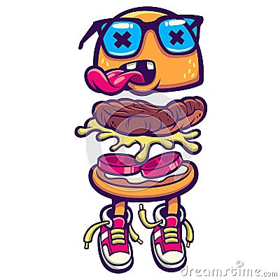 Hamburger Illustration Stock Photo