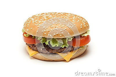 Hamburger isolated Stock Photo