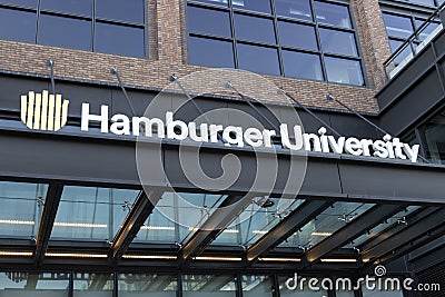 Hamburger University at McDonald`s global headquarters. 40 percent of McDonaldâ€™s leadership has attended Hamburger University Editorial Stock Photo