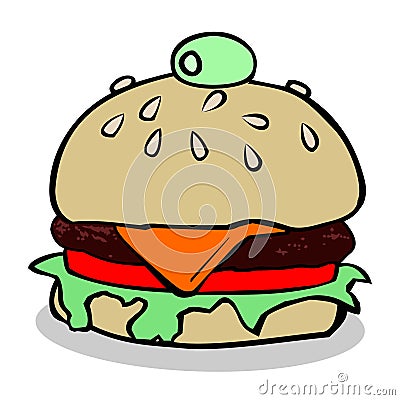 Hamburger vector illustration1 Vector Illustration