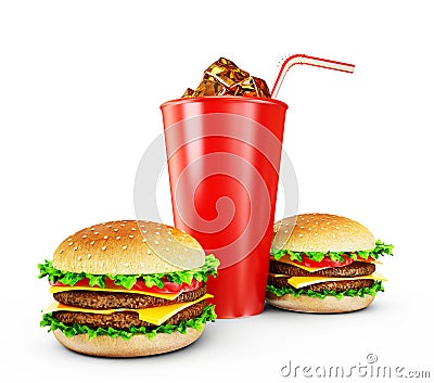 Hamburgers Stock Photo