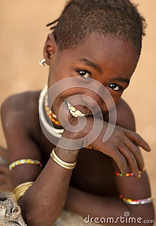 Hamer girl in South Omo, Ethiopia Editorial Stock Photo