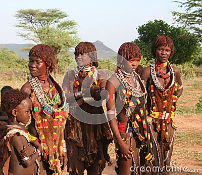 Hamer People of Ethiopia Editorial Stock Photo