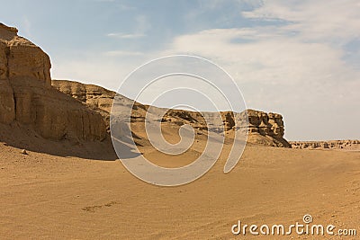 Hami Devil City, Xinjiang, China, the largest Yadan landform area in China Stock Photo