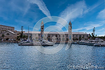 Royal Naval Dockyard in Bermuda`s West End Editorial Stock Photo