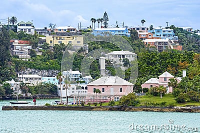 Hamilton Bermuda View Stock Photo