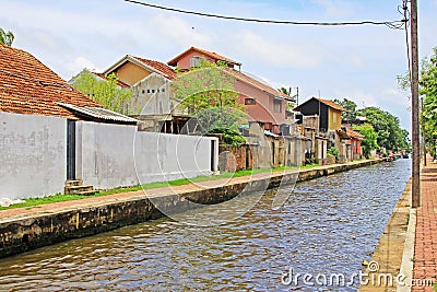 Hamilton Canal, Negombo Sri Lanka Editorial Stock Photo