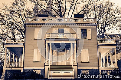 Hamilton Grange at St. Nicholas Park in Harlem, Manhattan, New York City, NY, USA Editorial Stock Photo