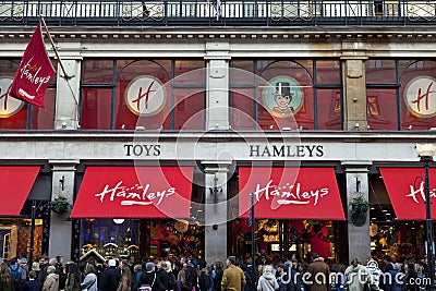 Hamleys Toy Shop in London Editorial Stock Photo