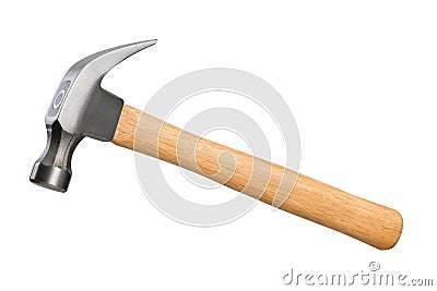 Hammer (with clipping path) Stock Photo