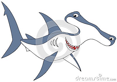 Hammer-headed shark Vector Illustration