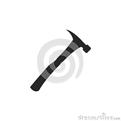 hammer icon. Vector illustration. worker tool icon Cartoon Illustration