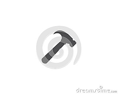 Hammer logo vector Vector Illustration